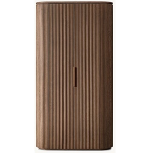 Armadio Moderno di Alta Gamma RH in Legno a 2 Ante Scanalate con Angoli Arrotondati per Casa, Hotel, Appartamento - Product Image 5