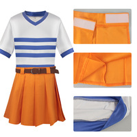 Costume de cosplay Nami One Piece pour femme, style anime manga, tenue de performance d'Halloween, en polyester, collection automne 2023, chemisiers et blouses