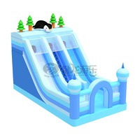 Superbe toboggan gonflable WOLONG en PVC pour enfants, idéal pour l'intérieur et l'extérieur