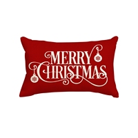 Housse de coussin vert Joyeux Noël, décoration de Noël pour canapé, cadeau festif durable