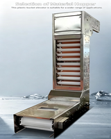 Convoyeur à godets en acier inoxydable de type Z, à faible bruit, élévateur vertical automatique pour matériaux en vrac, pour l'industrie alimentaire et céréalière