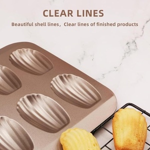 Nâng Cấp Dày 12-Di Động <span class=keywords><strong>Madeleine</strong></span> Baking Pan Không Dính Chịu Nhiệt Khay Nướng Tự Chế Vỏ Hình Dạng Bánh Khuôn Cho Bánh - Product Image 3