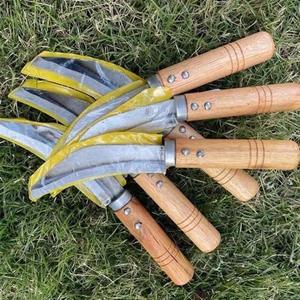 มีดโค้งด้ามไม้สำหรับใช้ในบ้าน ทำจากเหล็กกล้าคาร์บอน ใช้หั่นสับปะรด ผลไม้ และผัก 1 ชิ้น ล้างด้วยมือเท่านั้น - Product Image 5