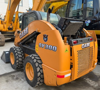 CASESV300 Chargeuse compacte sur pneus d'occasion, équipement de construction robuste pour la manutention de matériaux et les projets d'aménagement paysager