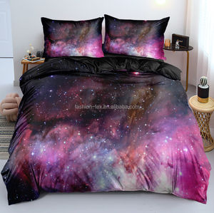 Astral đầy màu sắc 3D thiết kế sợi nhỏ vải Duvet cover sets giá rẻ nhà dệt tấm ga trải giường với gối trường hợp - Product Image 6