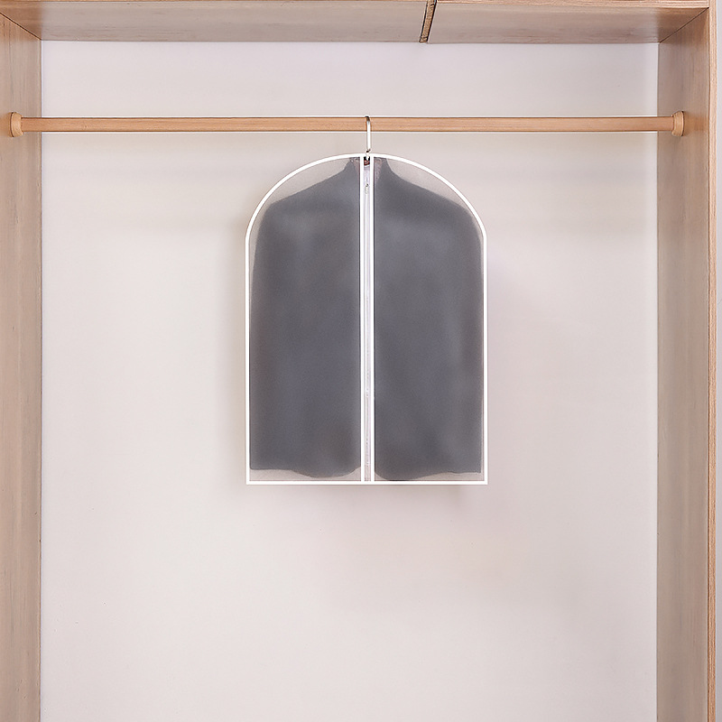 Housse de protection transparente zippée pour vêtements, 60*80CM (épaissie)