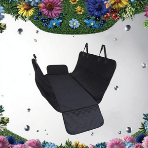 Housse de siège de voiture pour chien en Oxford 600D, résistante, imperméable, anti-rayures, antidérapante, écologique, toutes saisons, avec hamac et rabats latéraux - Product Image 3