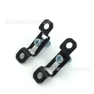 Concealed Sliding Buckle Semi Through Connector Black Zinc Alloy Door Mount <b>Hardware</b> For Cabinet <b>Wardrobe</b> Assembly - Product Image 2