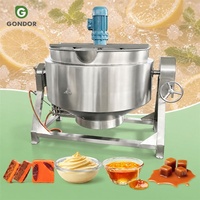 Marmite de cuisson planétaire à double enveloppe de 100 litres pour l'éclosion des arachides et la fusion du sucre pour bonbons durs