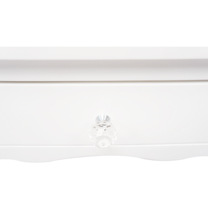 High End White Wood Nightstand with Drawer for Kids Bedroom Minimalist <b>Bedside</b> Table Furniture with <b>Storage</b> Space - Product Image 6