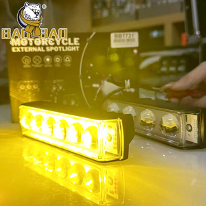 Đèn xe máy BAOBAO BB1813 Mini Driving System, đèn cảnh báo đỏ xanh trắng vàng, đèn nháy, chất liệu nhôm nhựa, 2 mắt hình cú - Product Image 2