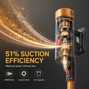 37Kpa Cordless Stick <b>Vacuum</b> Cleaner PV20 550W Brushless Motor Lightweight <b>Handheld</b> <b>Vacuum</b> for Home Carpet Pet Hair - Product Image 2