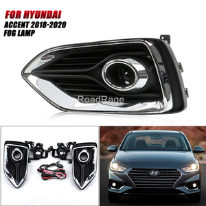Phía trước Sương Mù Ánh sáng foglight DRL lái xe Đèn LED DRL ánh sáng ban ngày lắp ráp cho Hyundai Solaris giọng Verna 2018 2019 2020 2021 - Product Image 2
