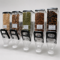 Distributeur de nourriture en vrac haute transparence 13L, boîte de présentation en plastique pour bonbons, noix, grains de café, céréales, en vente