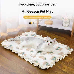 Couverture pour animaux de compagnie en polaire moelleuse Petop Premium, nouvelle version améliorée, tapis chauffant double face, flanelle douce rectangulaire pour chiot et chaton, OEM - Product Image 3