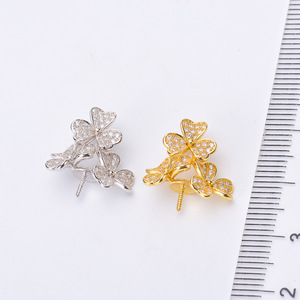 S925 <b>Silver</b> DIY Pearl Accessories Fashionable Gorgeous Necklace Pendant 12-16mm Beads Empty Stand 30372 Crystal Pendants <b>Charms</b> - Product Image 1