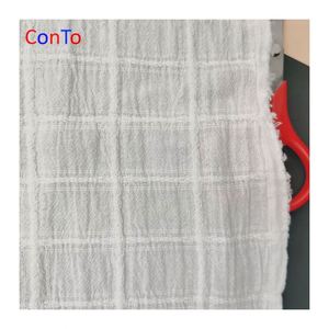 Tela de Muselina de Algodón Orgánico con Encaje Cluni al por Mayor - Product Image 2