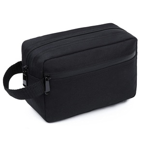 Black Waterproof High Quality Toilet Pouch <b>Wash</b> <b>Bag</b> Travel <b>Mens</b> Custom Toiletry <b>Bag</b> Toiletries Canvas Cosmetic <b>Bag</b> - Product Image 1