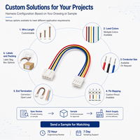 Conector Macho-Hembra de 4 Pines CH de 3.96mm, Cable Eléctrico Multicolor, Conjunto de Cableado para Placa de Control PCB, Directo de Fábrica