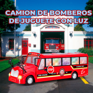 Camión de bomberos de juguete con luz y sonido para niños, juego educativo - Product Image 5