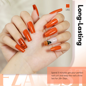 FZANEST <span class=keywords><strong>Automne</strong></span> Hiver Couleurs Gel Vernis À Ongles Ensemble <span class=keywords><strong>Automne</strong></span> Mode Jaune <span class=keywords><strong>Orange</strong></span> Citrouille Brunâtre Soak Off Vernis À Ongles Salon Vernis - Product Image 5