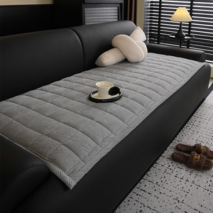 Corduroy <b>Sofa</b> Cushion Thickened One Piece Non Slip Cover Fabric For Living Room Bedroom Dining Room - Product Image 2