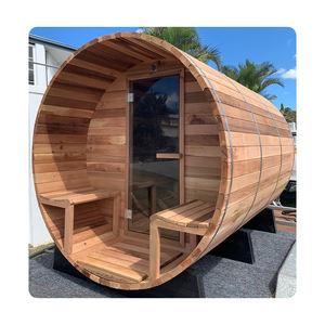 Bain à remous <span class=keywords><strong>en</strong></span> bois de cèdre finlandais moderne de luxe sur mesure, grand, chauffé au bois, 5m*2m, 6-8 personnes, spa, sauna extérieur pour la maison - Product Image 5