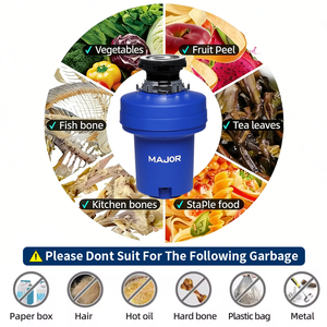 Broyeur de déchets alimentaires DYNA D700 avancé pour cuisine, en acier inoxydable, électrique, <span class=keywords><strong>anti</strong></span>-blocage, durable - Product Image 2