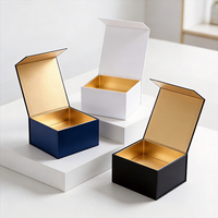 Caja de Papel para Embalaje de Regalos de Perfumes, Joyería, Ropa y Cuidado de la Piel, con Cierre Magnético de Lujo, de Cartón Ecológico, con Impresión de Logotipo Personalizada