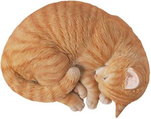 นอนแมวนอน Tabby รูปปั้นแมว<span class=keywords><strong>สี</strong></span>ส้มประติมากรรมตกแต่งบ้านห้องนั่งเล่นตกแต่งเครื่องประดับ - Product Image 5