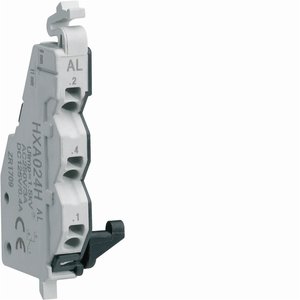 Contatto di allarme Hager HXA024H 1 NO 1 NC 250V AC per H3 H3+ X/P160 X/P250 X/P630 - Product Image 1