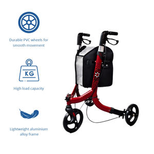 Déambulateur pour personnes âgées et patients en réadaptation, aide à la mobilité extérieure avec poignées réglables pour une stabilité accrue - Product Image 3