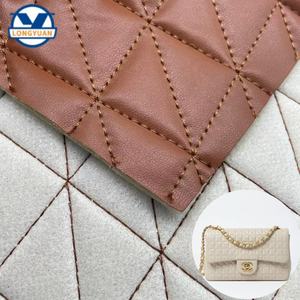 Gros <span class=keywords><strong>Cuir</strong></span> Synthétique Grand Triangle Nacré Gaufrage Similicuir Tissu pour la Fabrication de Sacs Arc Doux Faux <span class=keywords><strong>Cuir</strong></span> Matériel - Product Image 5