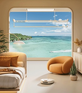 Tendedero eléctrico inteligente invisible para balcón con control remoto, elevación, desinfección y esterilización - Product Image 6