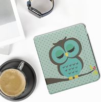 Étui de tablette en cuir PU personnalisé imprimé de 7 pouces avec fonction veille/réveil automatique, étui premium pour tablette Kobo Libra 2 avec sangle de transport