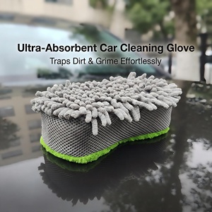 QT-P004 Spugna per Lavaggio Auto a Forma di 8 in Ciniglia e Microfibra, Spugna Multifunzionale per Detailing Auto, Facile da Usare, Colore e Logo Personalizzabili - Product Image 3