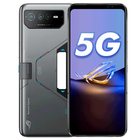 Celular rog phone 6d global 5g, smartphone para jogos, tamanho mediatek, tela amoled 9000 + 165hz, carregamento rápido de 65w