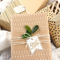 Papier kraft brun 50x70cm 80g pour emballage cadeau, fleurs, Saint-Valentin, anniversaire, mariage, papier de soie pour emballage floral