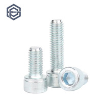 Vis à tête cylindrique zinguée de grade 4.8 en acier au carbone M6 M8 pour l'assemblage de meubles de bureau, de meubles métalliques et de panneaux de meubles KD