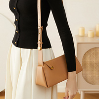 Sac à bandoulière en cuir véritable personnalisé de haute qualité, sac de luxe discret pour femme, sac de créateur sous le bras, fabricant OEM ODM