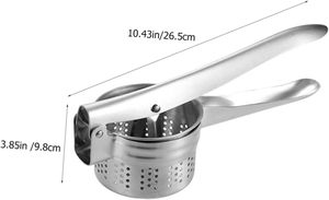 Trend Heavy Duty Commercial Stainless Steel Kitchen Masher Mud <b>Press</b> Potato Ricer Manual Operation Eco-Friendly Dishwasher Safe - Product Image 2