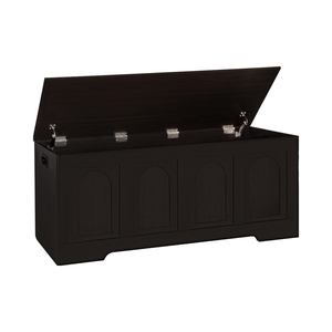 <span class=keywords><strong>Banc</strong></span> de rangement moderne en bois massif écologique et durable, 47,2 po, 2 tiroirs, charnières de sécurité, pour chaussures, salon/chambre, hôtel, montage facile - Product Image 2