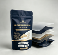 Pochette refermable personnalisée en PE, anti-odeur, recyclable, pour emballage alimentaire (salades, chips, sushis, lait, produits de boulangerie)