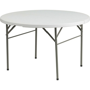 Tables 5FT 10 People Round Banquet HDPE Plastic Round Folding Tables For Restaurant