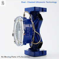 Compteurs d'eau ultrasoniques à grande bride de diamètre durable, double canal, intelligents NB-IoT, haute précision