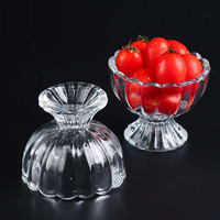 Plateau à fruits transparents de haute qualité, verre à lait de boisson glacée, pour une utilisation quotidienne
