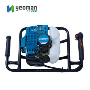 เครื่องเจาะดินแบบใช้น้ำมันเบนซิน 2 จังหวะ ระบายความร้อนด้วยอากาศ ยี่ห้อ Yeoman สำหรับขุดหลุมลึก ใช้กับเครื่องตอกแผ่นเหล็ก - Product Image 4