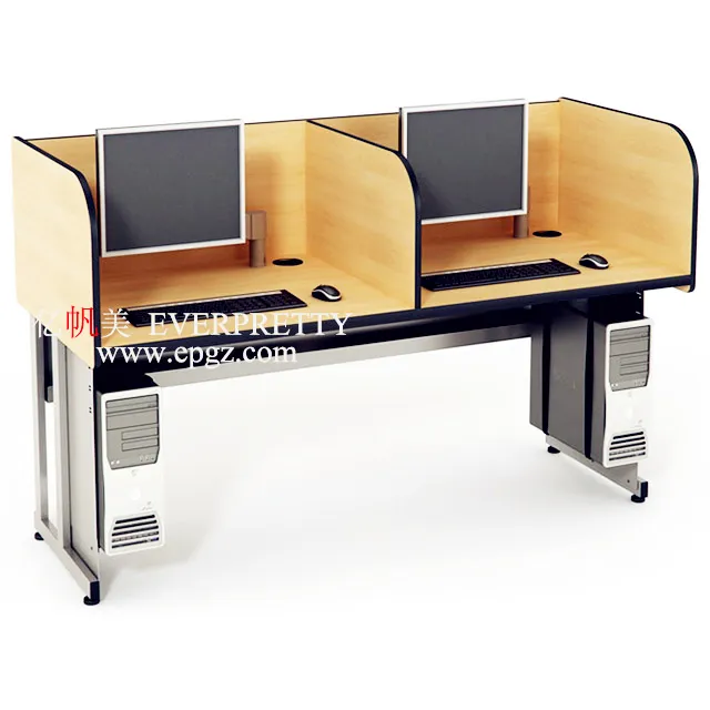 Idioma moderno habitación 2-asiento mesa de ordenador portátil escritorio de la computadora