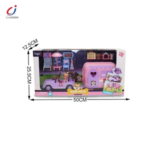 Chengji Plastic Dollhouse Camping Car Cute Pet Set Pretend <strong>Dolls</strong> <strong>Camper</strong> <strong>Van</strong> Toy Role ing <strong>Doll</strong> Houses for Children - Product Image 6