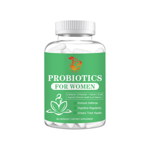 Capsules Probiotiques pour Femmes D-Mannose Canneberge Vitamine C B6 Équilibre du pH Féminin Soutien Digestif Supplément Probiotique Féminin - Product Image 1